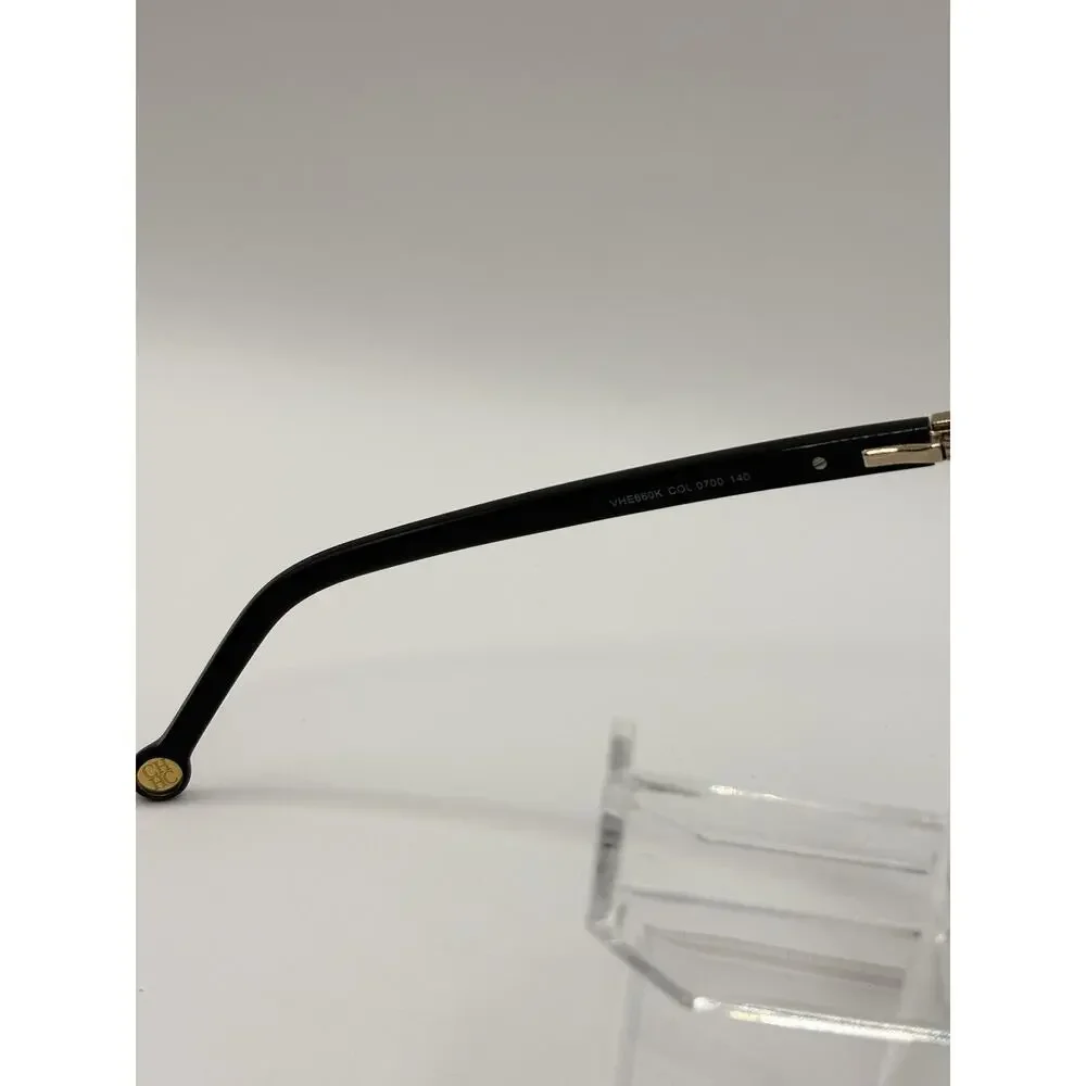 Carolina Herrera VHE660K 0700 Black Eyeglasses Frames 140 Designer